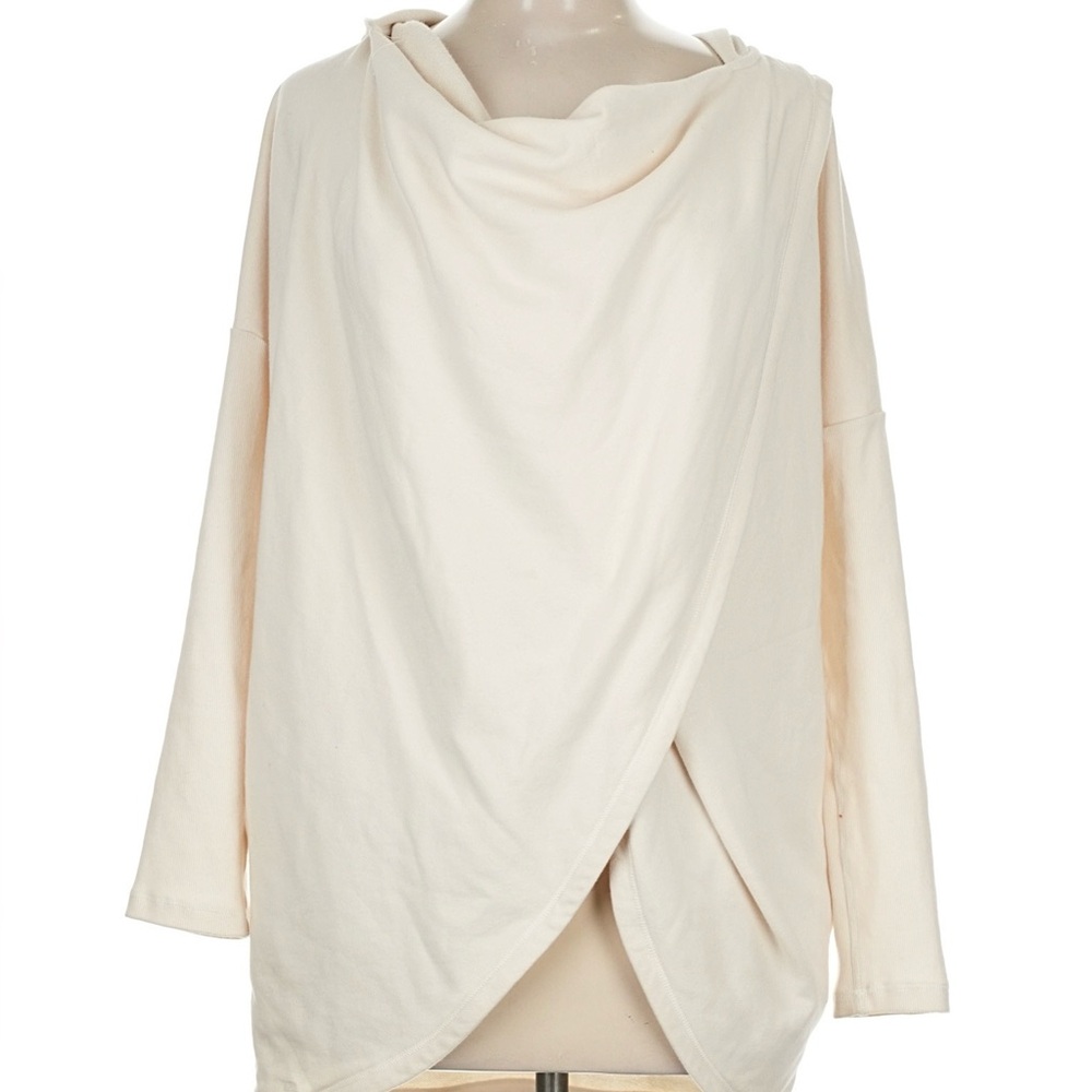 Ralph Lauren Cream Shawl Collar Hoodie — Size Medium